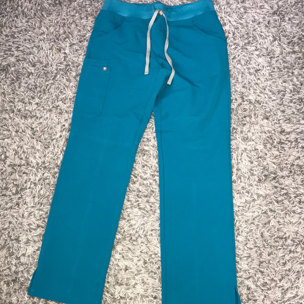 Kade teal figs scrub pants